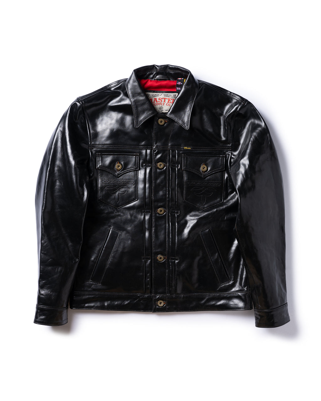 ジャケット・アウター archive coating leather jacket sullen Zip Front Jacket,2018-15