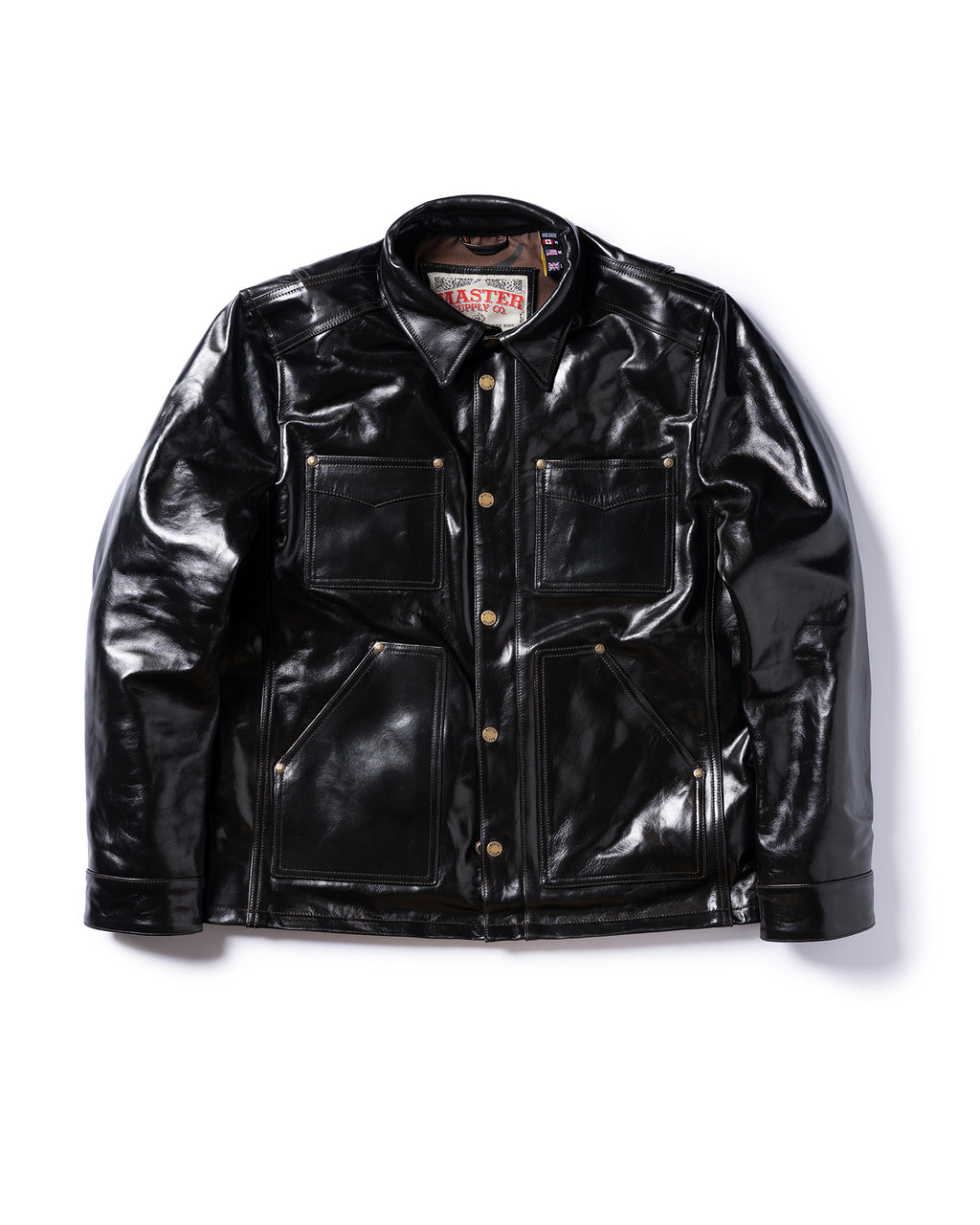 The Vanguard | Lined Chore-Style Leather Jacket | Master Supply Co.