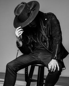 Midnight Ranger Fringe Cowboy Western Style Men's Leather Jacket Cowhide Leather Jacket Style Master Supply Co  