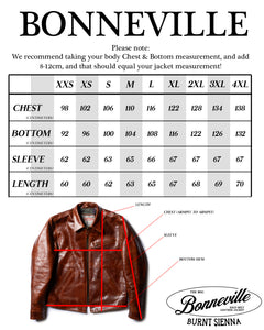 The Bonneville: Burnt Sienna | Master Supply Co. Leather Jacket