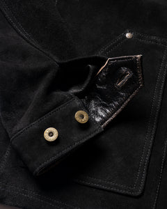 Field Jacket: Black | Roughout Leather Jacket | Master Supply Co.