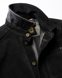 Field Jacket: Black | Roughout Leather Jacket | Master Supply Co.