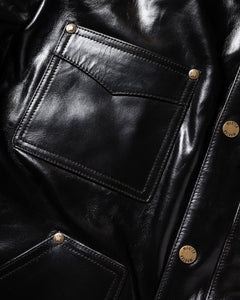 The Vanguard | Lined Chore-Style Leather Jacket | Master Supply Co.