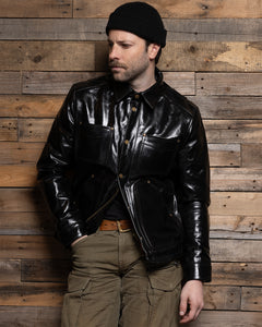 The Vanguard | Lined Chore-Style Leather Jacket | Master Supply Co.