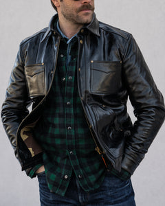 The Vanguard | Lined Chore-Style Leather Jacket | Master Supply Co.