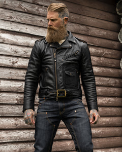 Nova Double Rider Leather Jacket by Master Supply Co. | Unleash