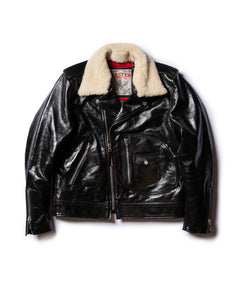 Dawson full grain leather jacket front view mens leather jacket