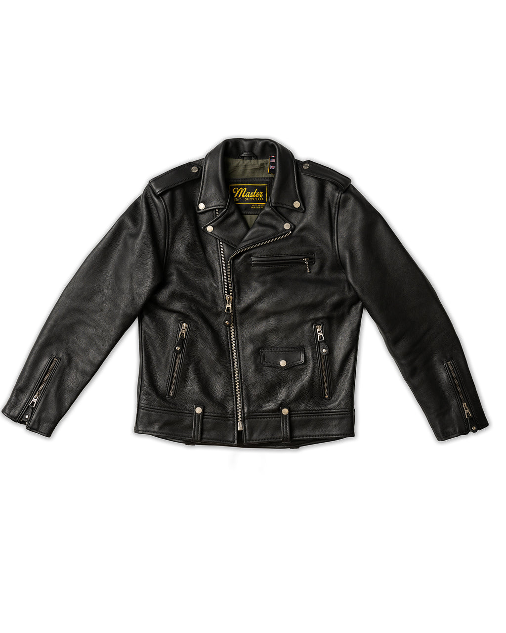 Widowmaker | Classic Black Double Rider Leather Jacket – Master Supply Co.