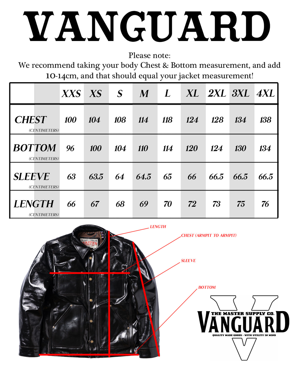 The Vanguard | Lined Chore-Style Leather Jacket | Master Supply Co.