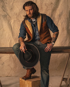Roberts Western Style Leather Vest | Master Supply Co.