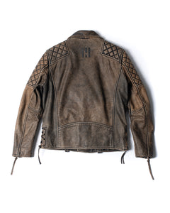 Master Supply Co Maverick Leather Jacket Vintage rugged style Moto leather jacket Toronto based Brand