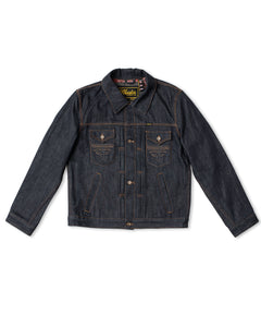 Classic Casual Black and Red Denim Jacket - Jackets Masters