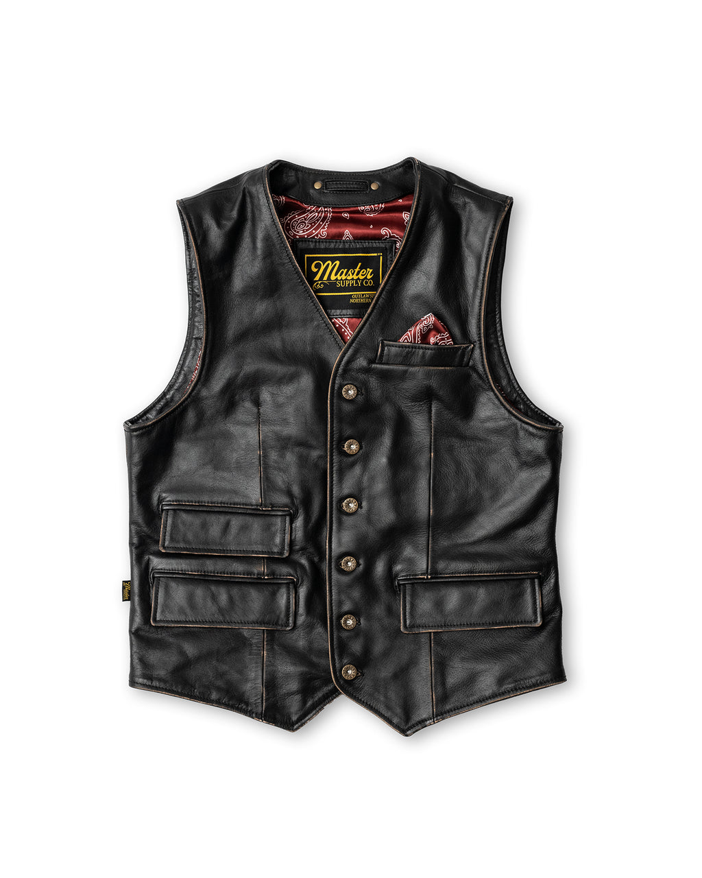 Gunslinger Leather Vest | Men's Vest | Master Supply Co.