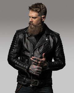 Men's Black Leather Jackets Canada